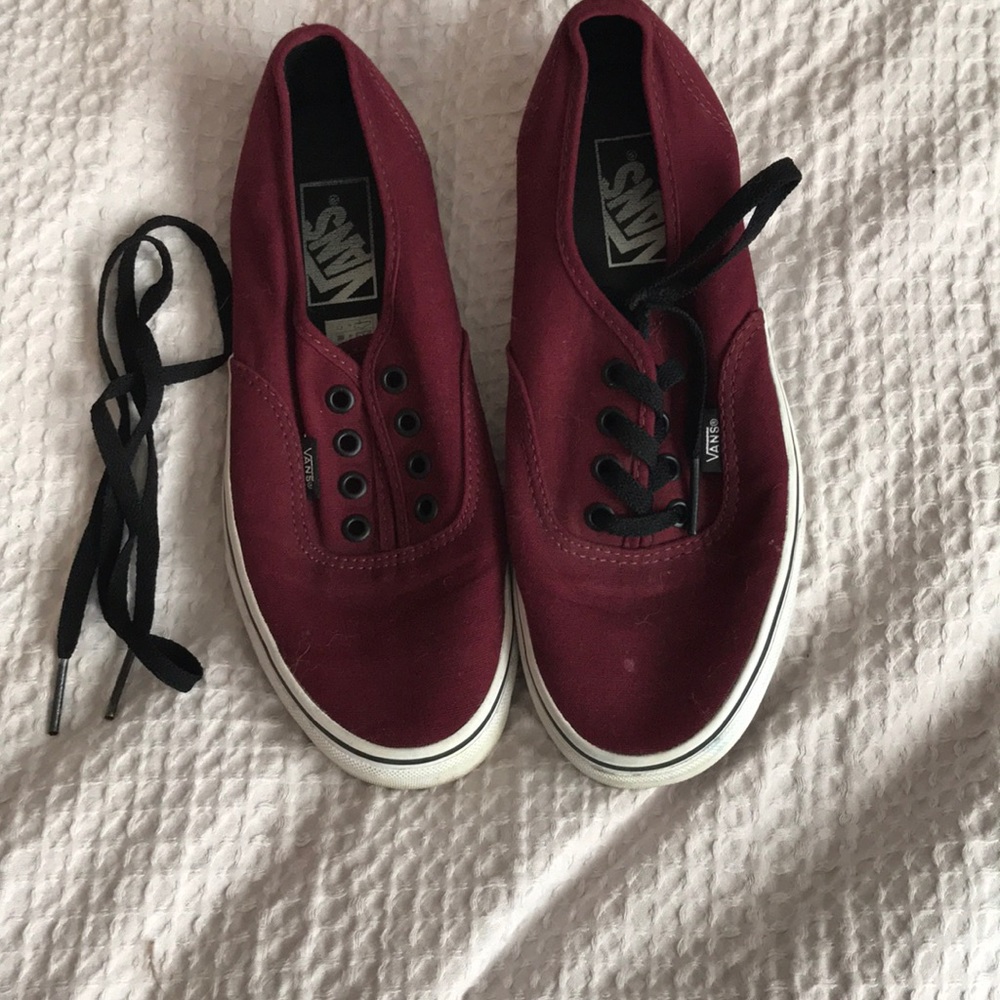Burgundy classic vans